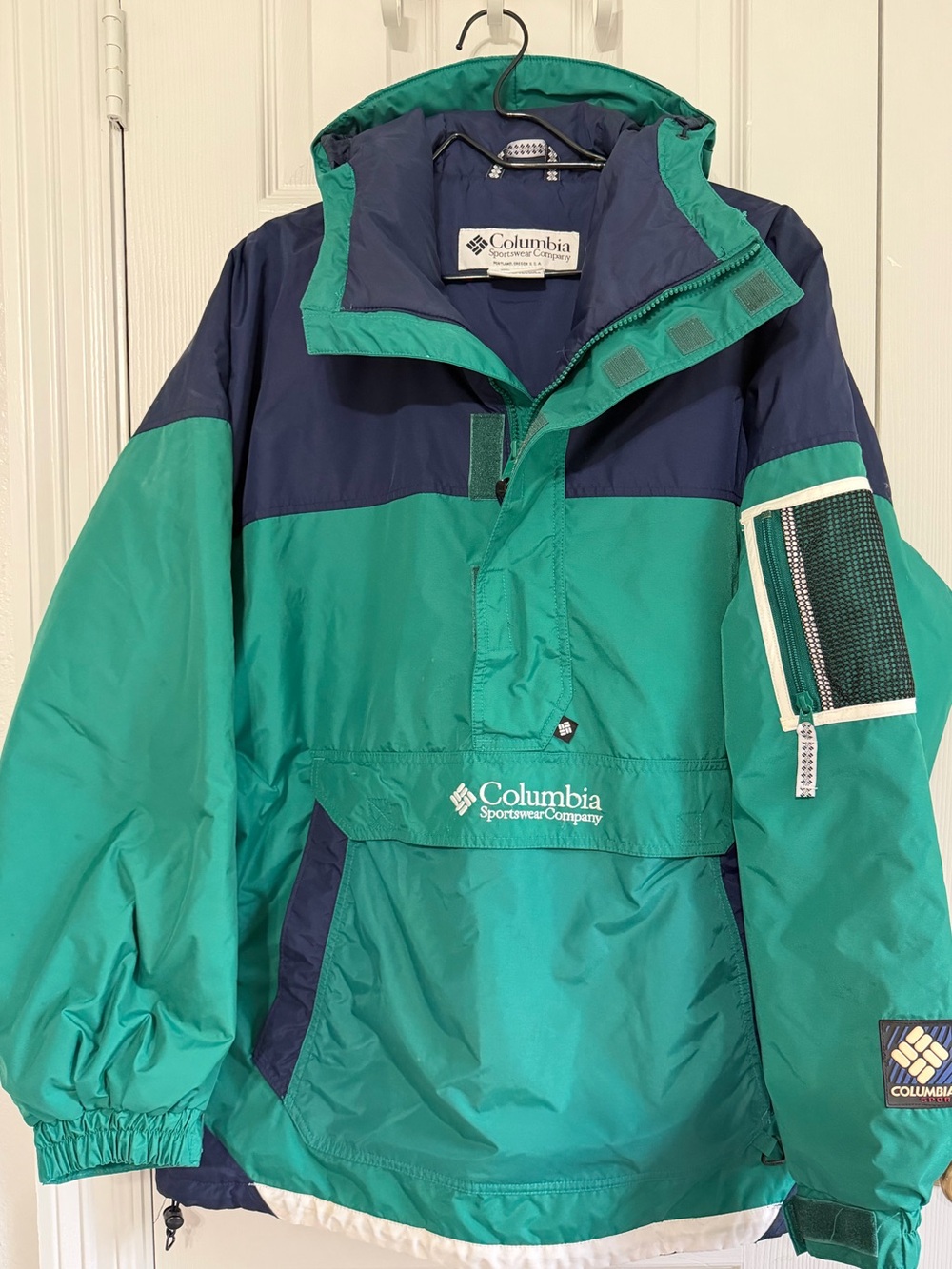 Vintage 90s Columbia Sportswear Pullover Ski Jacket Men’s Large Colorblock